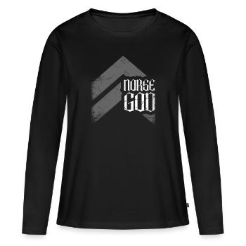 Dieu nordique Renaissance Foire Vikings Ren - T-shirt manches longues Premium bio Femme - noir - Devant - Julia (174cm)