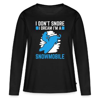 Rêve, je suis un - T-shirt manches longues Premium bio Femme - noir - Devant - Julia (174cm)