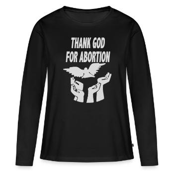 I Love My Hot Girlfriend So Stay Away From Me I He - Women's Premium Organic Long Sleeve Shirt - black - Front - Julia (174cm)