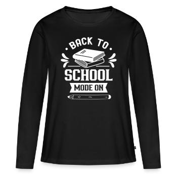 Back to School Mode A School Teacher Back to School - Women's Premium Organic Long Sleeve Shirt - black - Front - Julia (174cm)