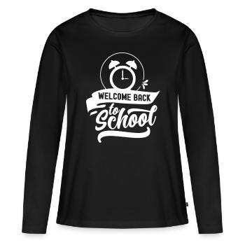 Welcome Back to School Back to School Teachers - Women's Premium Organic Long Sleeve Shirt - black - Front - Julia (174cm)