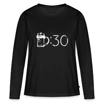 Bier 30 lustiges T-Shirt für Biertrinker GeschenkeWunder - Frauen Premium Bio Langarmshirt - Schwarz - Vorne - Julia (174cm)