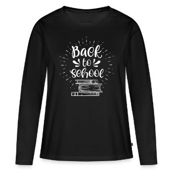 Back to School Teachers Back to School Back to School - Women's Premium Organic Long Sleeve Shirt - black - Front - Julia (174cm)