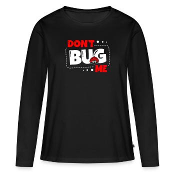 Bug Me Insect Lover Bug Future Entomologist - T-shirt manches longues Premium bio Femme - noir - Devant - Julia (174cm)