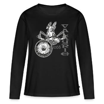 Valkyrie Viking Valkyrie pour les fans de Viking - T-shirt manches longues Premium bio Femme - noir - Devant - Julia (174cm)