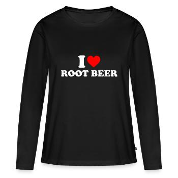 I Love Root Beer, Root Beer - Women's Premium Organic Long Sleeve Shirt - black - Front - Julia (174cm)