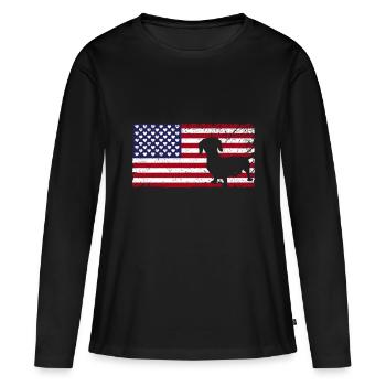 Dachshund Geschenk Dixie Wiener Doxie Dackel - Frauen Premium Bio Langarmshirt - Schwarz - Vorne - Julia (174cm)