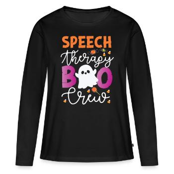 Speech Therapist Therapy Assistant - Frauen Premium Bio Langarmshirt - Schwarz - Vorne - Julia (174cm)