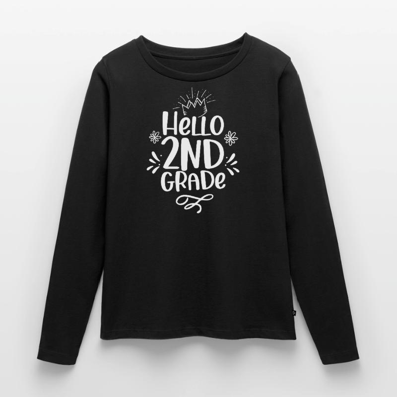 Hello 2nd Class Second Class Second Grader Women's Premium Organic Long Sleeve Shirt