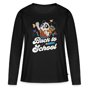 Back to School Back to School Back to School Teacher - Women's Premium Organic Long Sleeve Shirt - black - Front - Julia (174cm)