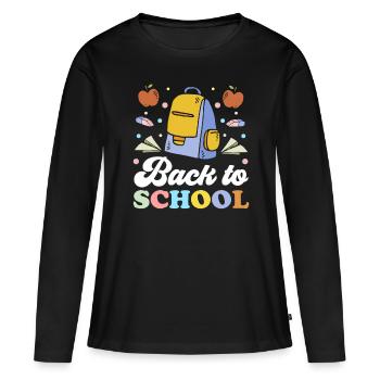 Back to School Back to School Teachers Back to School - Women's Premium Organic Long Sleeve Shirt - black - Front - Julia (174cm)
