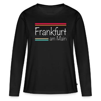 Frankfurt am Main - Women's Premium Organic Long Sleeve Shirt - black - Front - Julia (174cm)