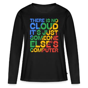 There Is No Cloud 19 - Frauen Premium Bio Langarmshirt - Schwarz - Vorne - Julia (174cm)