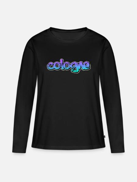 Köln - Frauen Premium Bio Langarmshirt - Schwarz