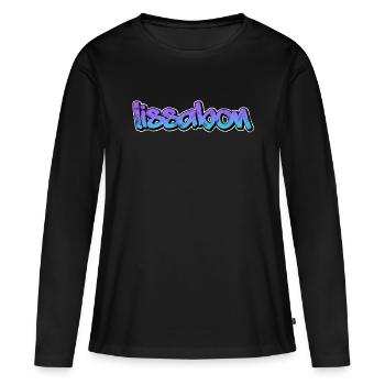 Lissabon - Frauen Premium Bio Langarmshirt - Schwarz - Vorne - Julia (174cm)