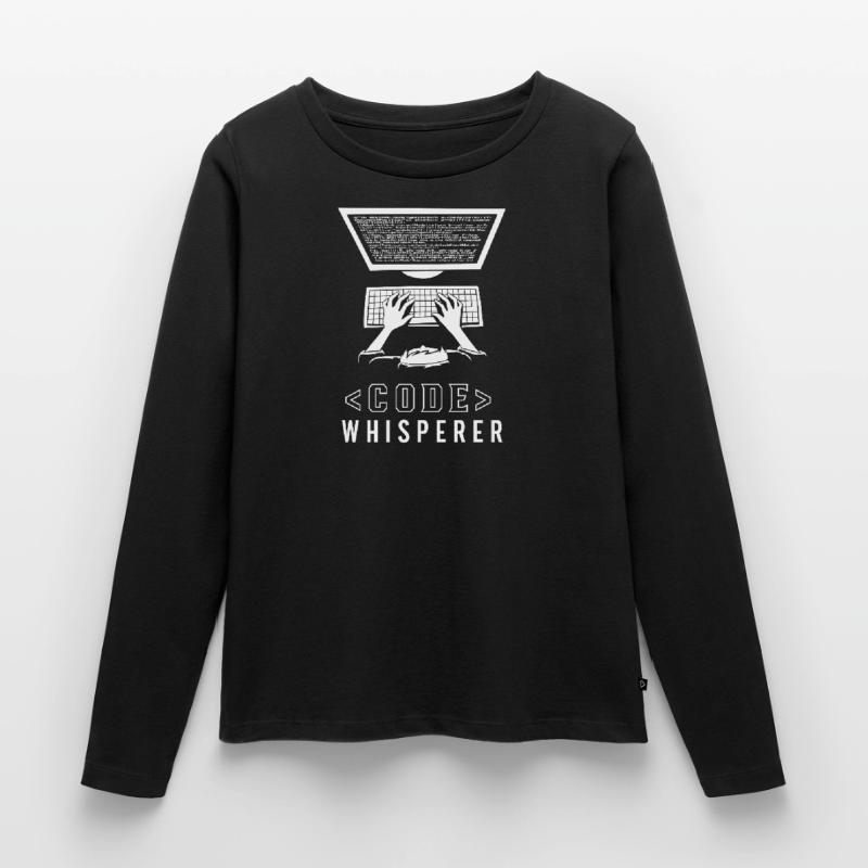 Code Flüsterer Programmierer Coding Coder Frauen Premium Bio Langarmshirt