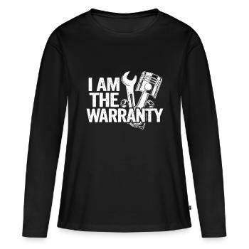 I Am The Warranty Race Car Parts Repair Guy Funny - Women's Premium Organic Long Sleeve Shirt - black - Front - Julia (174cm)