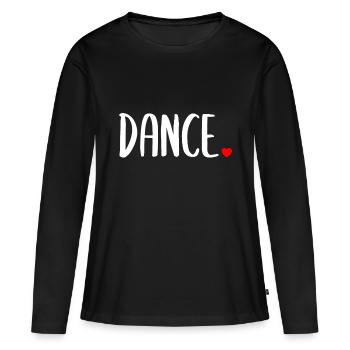 Cute Dancevibingfriendly - Women's Premium Organic Long Sleeve Shirt - black - Front - Julia (174cm)
