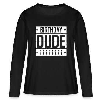 Geburtstagskind Idee Perfect Dude Idee Jungen Männer Teen - Frauen Premium Bio Langarmshirt - Schwarz - Vorne - Julia (174cm)