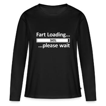 Idée de chargement de pet épique Idée de chargement Chargement de pet Charge - T-shirt manches longues Premium bio Femme - noir - Devant - Julia (174cm)