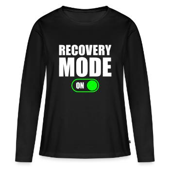 Recovery Mode On idea Cool Recovery idea Recovery - Women's Premium Organic Long Sleeve Shirt - black - Front - Julia (174cm)