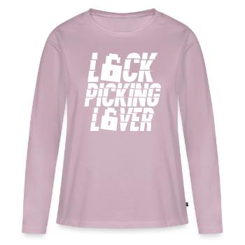 Lock Picking Liebhaber Knacken Schloss Knacker - Frauen Premium Bio Langarmshirt - Altrosa - Vorne - Julia (174cm)