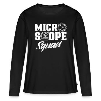Microscope Team Microscopes Microscope Sayings - Women's Premium Organic Long Sleeve Shirt - black - Front - Julia (174cm)