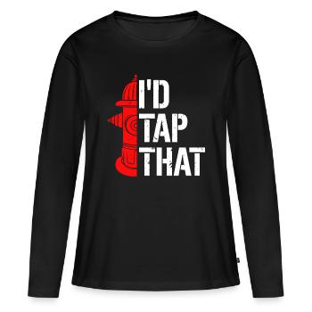 OMG Point Your Toes - Tap Dancing Tap Dancer Tap D - T-shirt manches longues Premium bio Femme - noir - Devant - Julia (174cm)