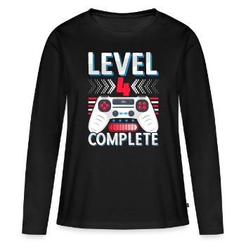 Diplôme d’études primaires 4 classes Certificat de fin d’études primaires - T-shirt manches longues Premium bio Femme - noir - Devant - Julia (174cm)