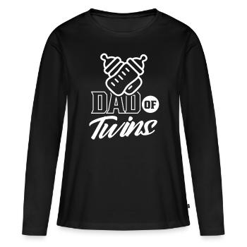 Vater Von Zwillingen Zwilling Zwillinge Humor - Frauen Premium Bio Langarmshirt - Schwarz - Vorne - Julia (174cm)