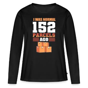 Travailleurs des postes Facteurs Postes - T-shirt manches longues Premium bio Femme - noir - Devant - Julia (174cm)
