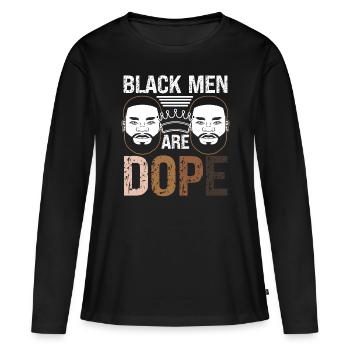 Black History Month Black Men Afro Afrika - Women's Premium Organic Long Sleeve Shirt - black - Front - Julia (174cm)