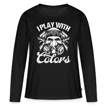 Car Detailer I play with Colors Spraying Painting - Women's Premium Organic Long Sleeve Shirt - black - Front - Julia (174cm)