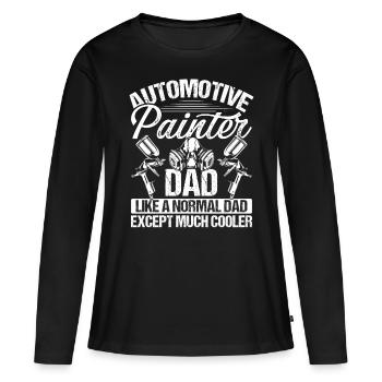 Painting Dad Fathers Day Papa Car Painter - Women's Premium Organic Long Sleeve Shirt - black - Front - Julia (174cm)