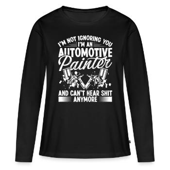 Autobody Technician Painting Car Detailer - Women's Premium Organic Long Sleeve Shirt - black - Front - Julia (174cm)