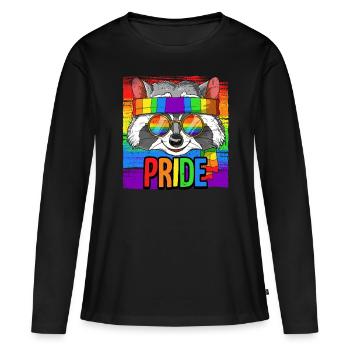 Pride LGBTQ Christopher Street Day Kostüm Pride - Frauen Premium Bio Langarmshirt - Schwarz - Vorne - Julia (174cm)