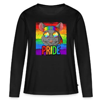 Pride LGBTQ Christopher Street Day Kostüm Pride - Frauen Premium Bio Langarmshirt - Schwarz - Vorne - Julia (174cm)