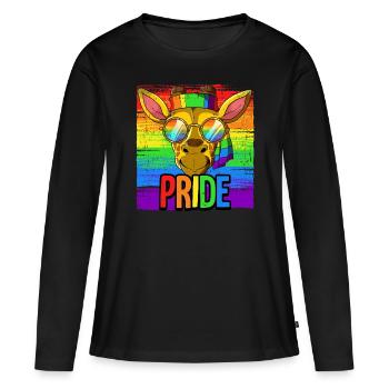 Pride LGBTQ Christopher Street Day Kostüm Pride - Frauen Premium Bio Langarmshirt - Schwarz - Vorne - Julia (174cm)