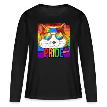 Pride LGBTQ Christopher Street Day Kostüm Pride - Frauen Premium Bio Langarmshirt - Schwarz - Vorne - Julia (174cm)