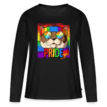 Pride LGBTQ Christopher Street Day Kostüm Pride - Frauen Premium Bio Langarmshirt - Schwarz - Vorne - Julia (174cm)
