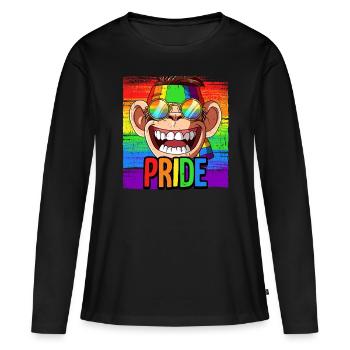 Pride LGBTQ Christopher Street Day Kostüm Pride - Frauen Premium Bio Langarmshirt - Schwarz - Vorne - Julia (174cm)