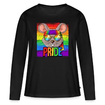 Pride LGBTQ Christopher Street Day Kostüm Pride - Frauen Premium Bio Langarmshirt - Schwarz - Vorne - Julia (174cm)