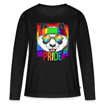 Pride LGBTQ Christopher Street Day Kostüm Pride - Frauen Premium Bio Langarmshirt - Schwarz - Vorne - Julia (174cm)