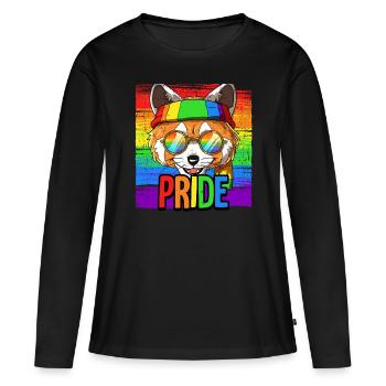 Pride LGBTQ Christopher Street Day Kostüm Pride - Frauen Premium Bio Langarmshirt - Schwarz - Vorne - Julia (174cm)