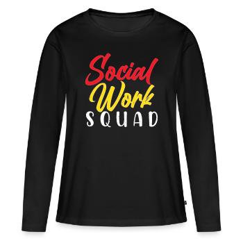 Social Work Team Social Work Social Workers - Women's Premium Organic Long Sleeve Shirt - black - Front - Julia (174cm)