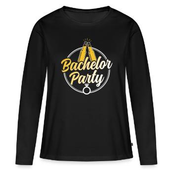 Bachelor party bachelorette bachelorette - Women's Premium Organic Long Sleeve Shirt - black - Front - Julia (174cm)