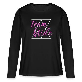 team bride Team Bride - Women's Premium Organic Long Sleeve Shirt - black - Front - Julia (174cm)
