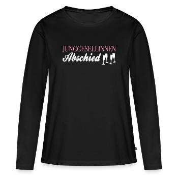 Junggesellinnenabschied - Frauen Premium Bio Langarmshirt - Schwarz - Vorne - Julia (174cm)