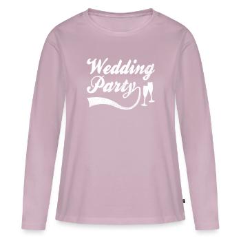 Wedding party - Women's Premium Organic Long Sleeve Shirt - dusky pink - Front - Julia (174cm)