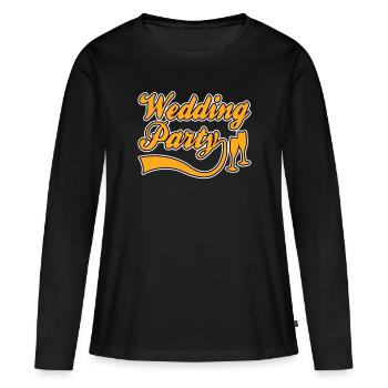 Wedding party - Women's Premium Organic Long Sleeve Shirt - black - Front - Julia (174cm)